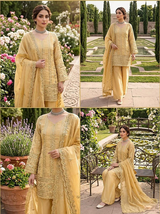 Designed Top Sharara And Dupatta Set