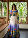Maslin Kalamkari Print Gown