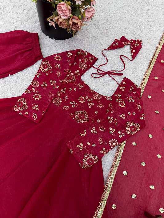 Shahi Gulab Anarkali Set