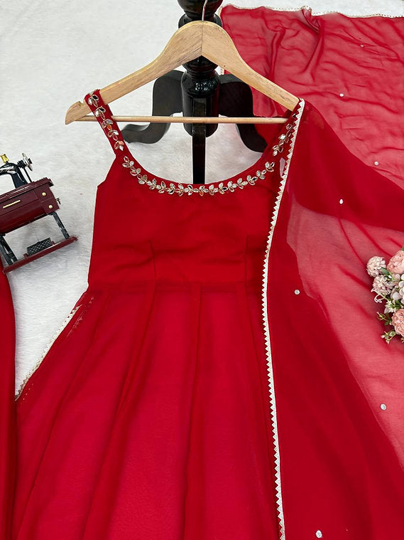 Ruhaani Red Anarkali