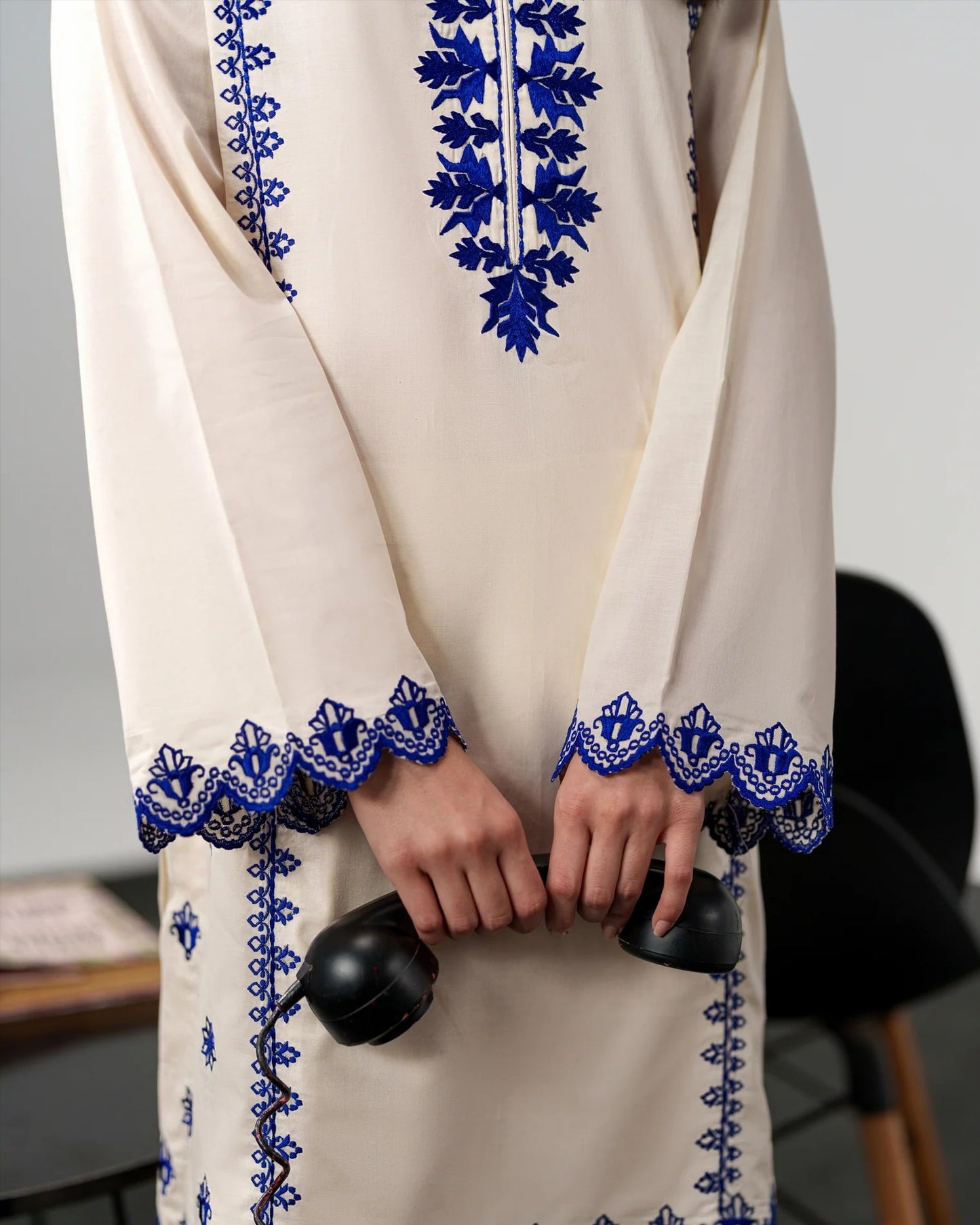 Sapphire Bloom Kurta Set
