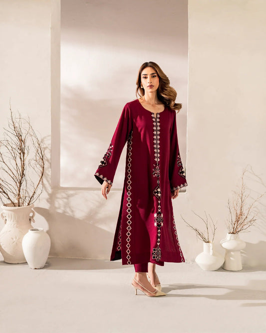 Maroon Muse Kurta Set