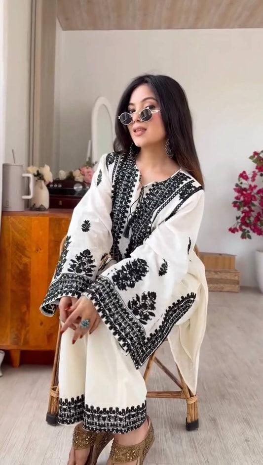 Ink & Ivory Kurta Set