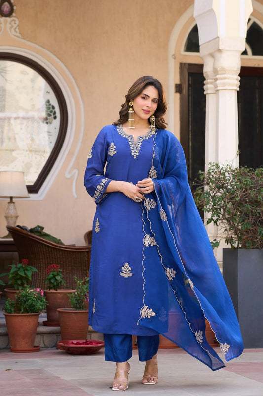 Royal Blue Azure Suit Set