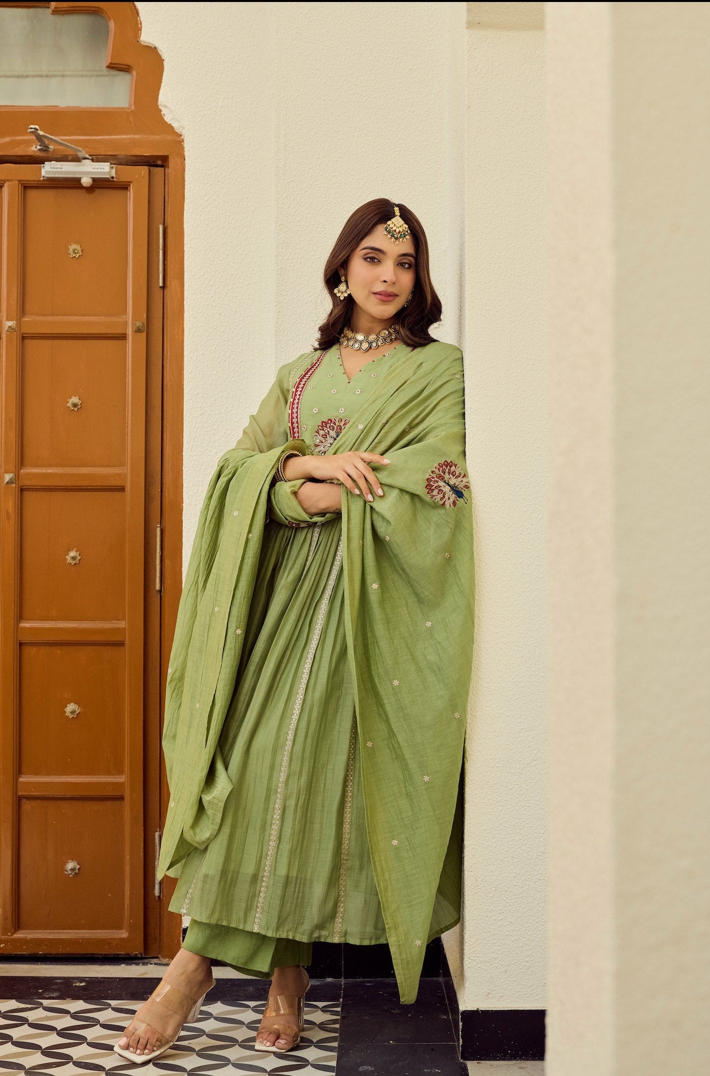 Verde Peacock Suit Set
