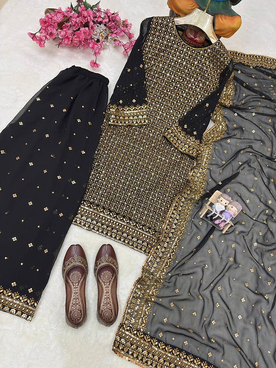 Beautiful Georgette Fully Stitched Kurti Set