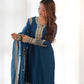 Pure Chinon Embroidery Kurta Set