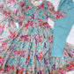 Aqua Bloom Anarkali