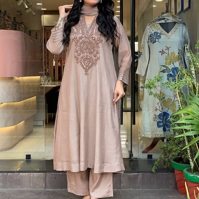 Roman Silk KURTI & BOTTOM