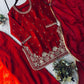 Sequence Embroidery Worked Top Palazzo And Dupatta