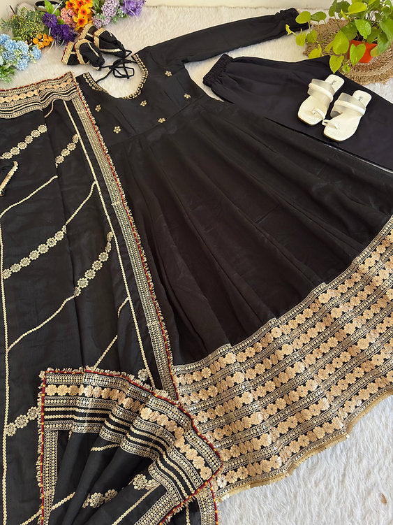 Chinon Silk Heavy Quality Gown