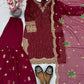 Heavy Embroidery Sequence Work Suit