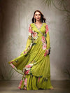 Aditi Rao Celebrity Inspired Floral Kurta Palazzo Set