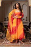 Georgette Chiffon Gown with Dupatta