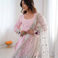 Designed Suit Sharara Dupatta Set (Premium)