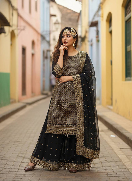 Beautiful Georgette Fully Stitched Kurti Set