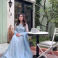 Heavy Embroidery Georgette Gown