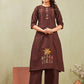 Cotton Embroidery Kurti & Bottom