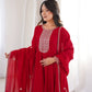 Pure Vichitra Silk Fully Flare Gown