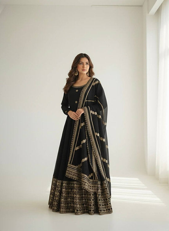 Chinon Silk Heavy Quality Gown