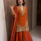 Designed Top Sharara And Dupatta Set (Heavy)