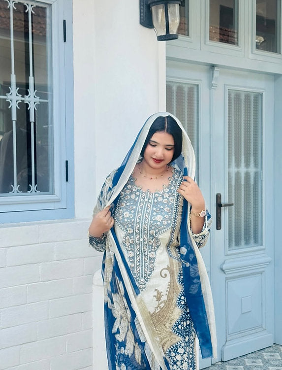 Berry Silk Kurti & Bottom Set