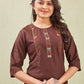 Cotton Embroidery Kurti & Bottom