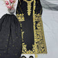 Designer Heavy Chine Sequence Embroidery 3 Piece Suit Set