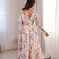Printed Georgette Gown With Pant & Dupatta