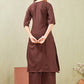 Cotton Embroidery Kurti & Bottom