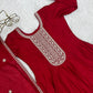 Pure Vichitra Silk Fully Flare Gown