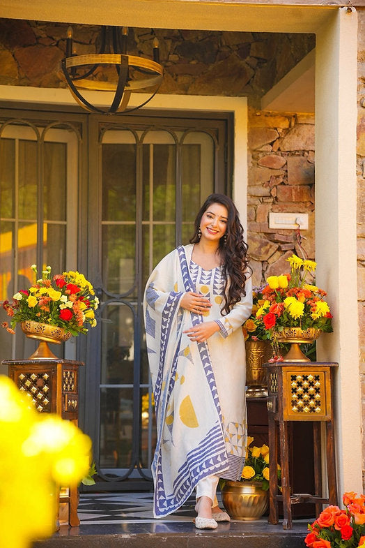Chalk & Indigo Charm Suit Set