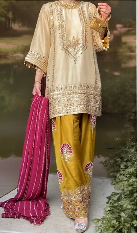 Mehfil Gold Suit Set