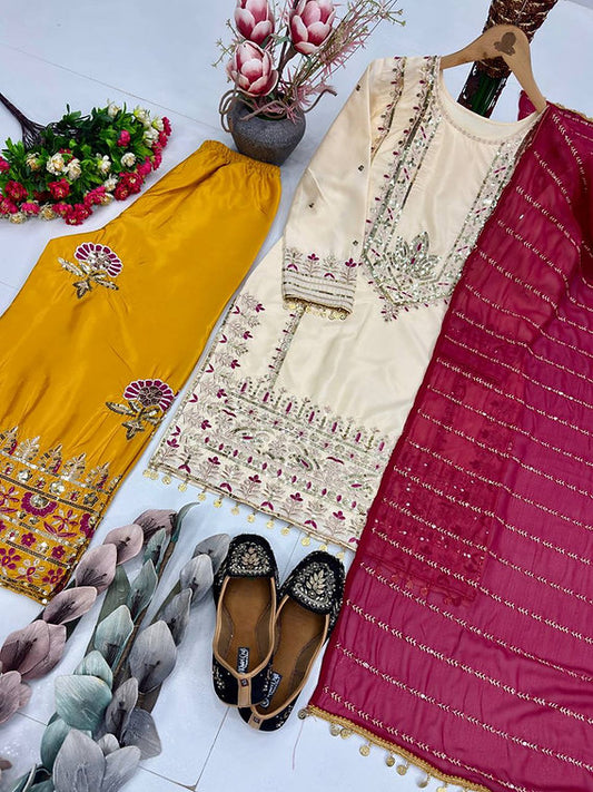 Mehfil Gold Suit Set