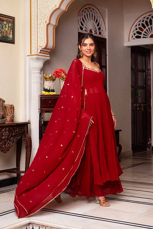 Ruhaani Red Anarkali