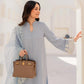Mist Blue Elegance Suit Set