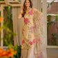 Brush Print Floral Suit