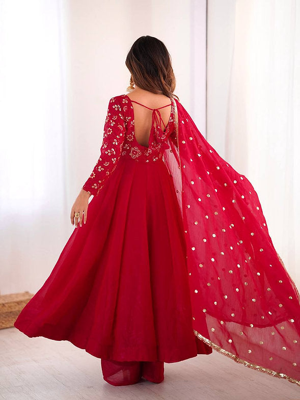 Shahi Gulab Anarkali Set