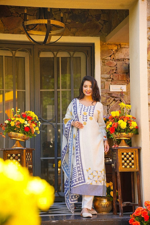 Chalk & Indigo Charm Suit Set