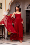 Ruhaani Red Anarkali