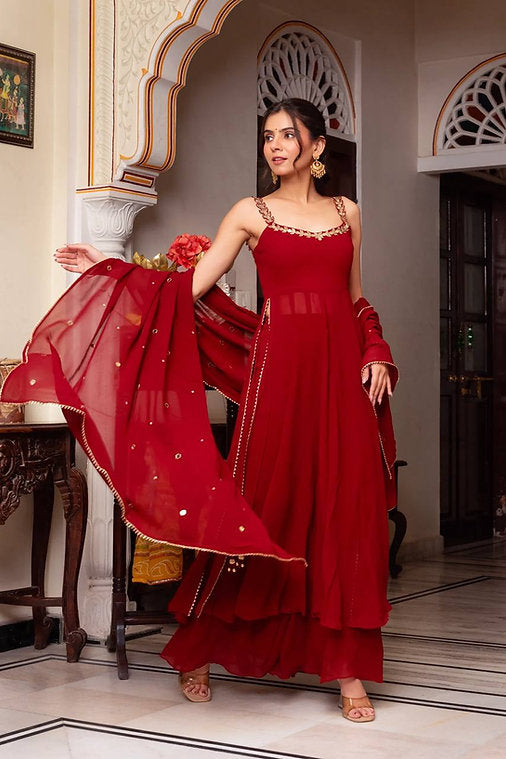 Ruhaani Red Anarkali