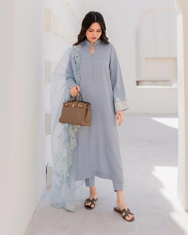 Mist Blue Elegance Suit Set