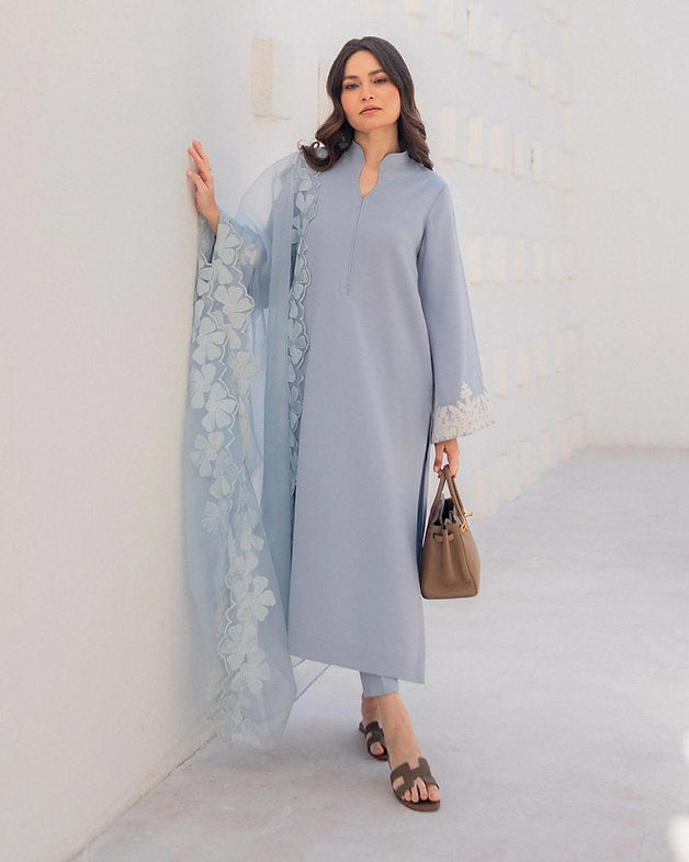 Mist Blue Elegance Suit Set