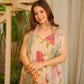 Brush Print Floral Suit
