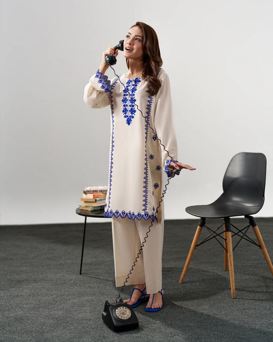Sapphire Bloom Kurta Set