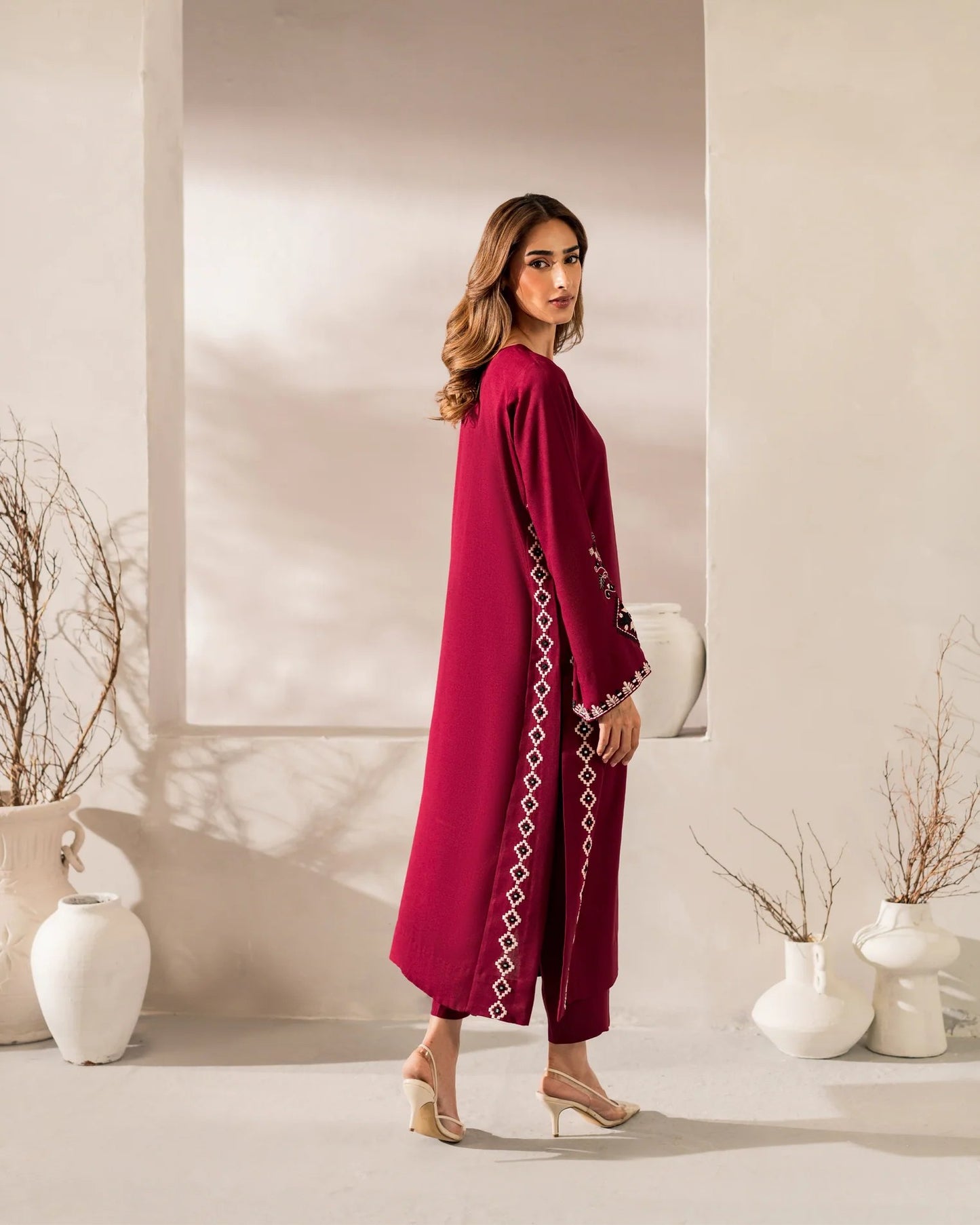 Maroon Muse Kurta Set