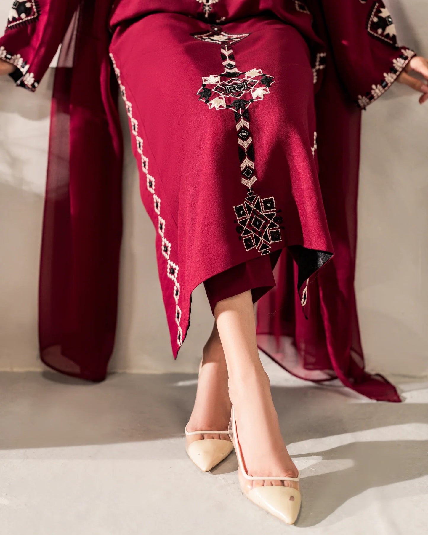 Maroon Muse Kurta Set