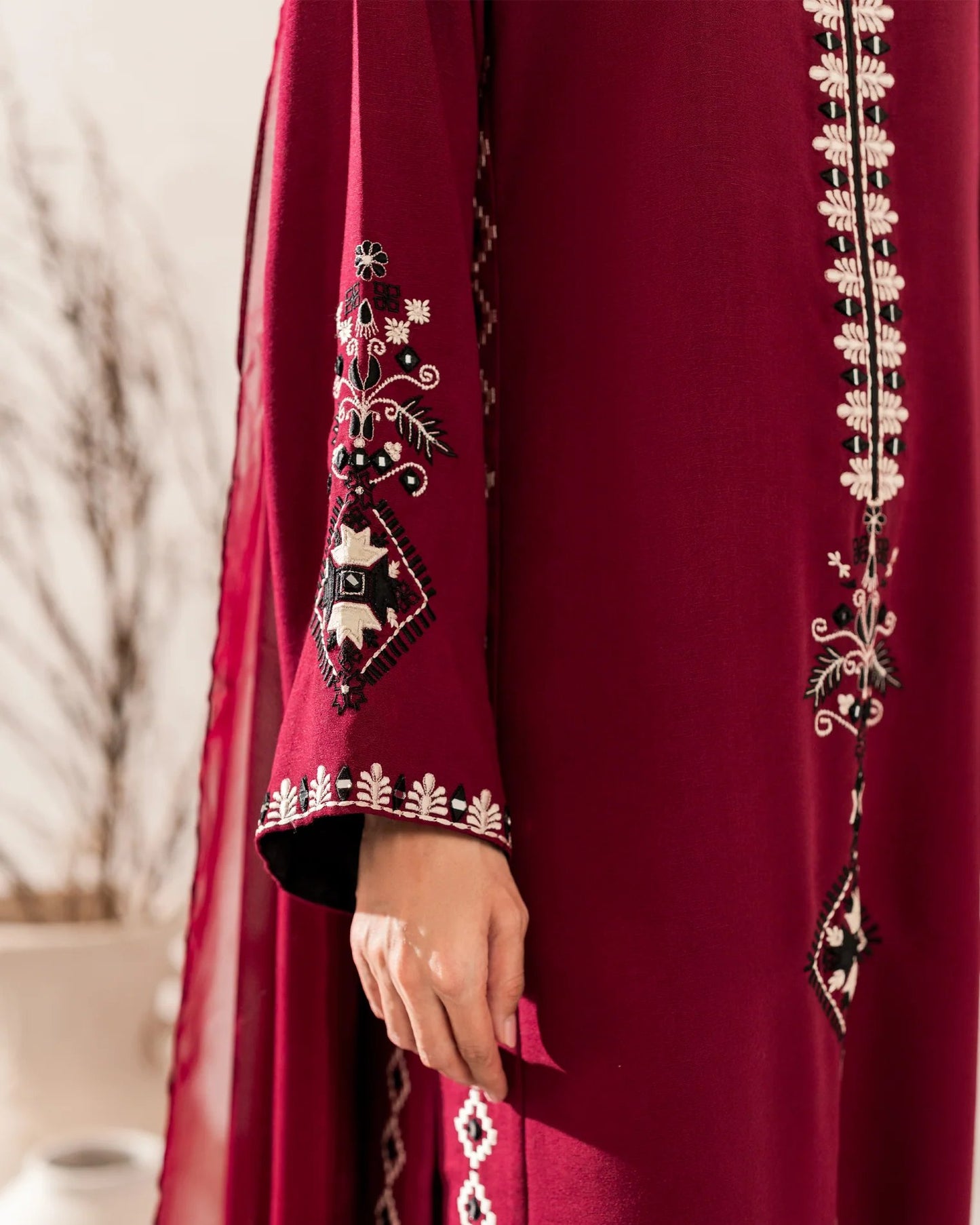 Maroon Muse Kurta Set