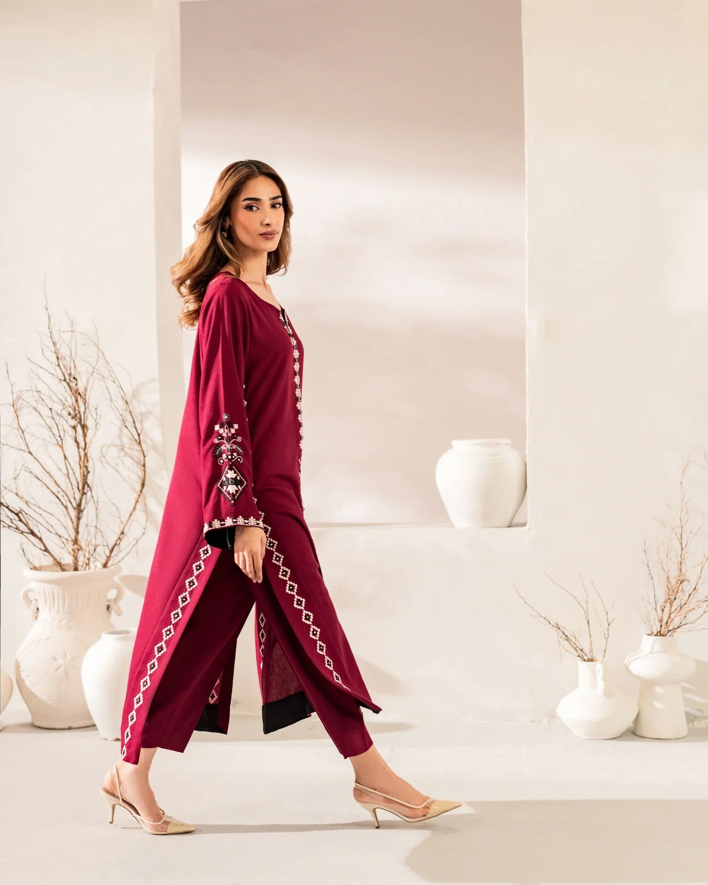 Maroon Muse Kurta Set