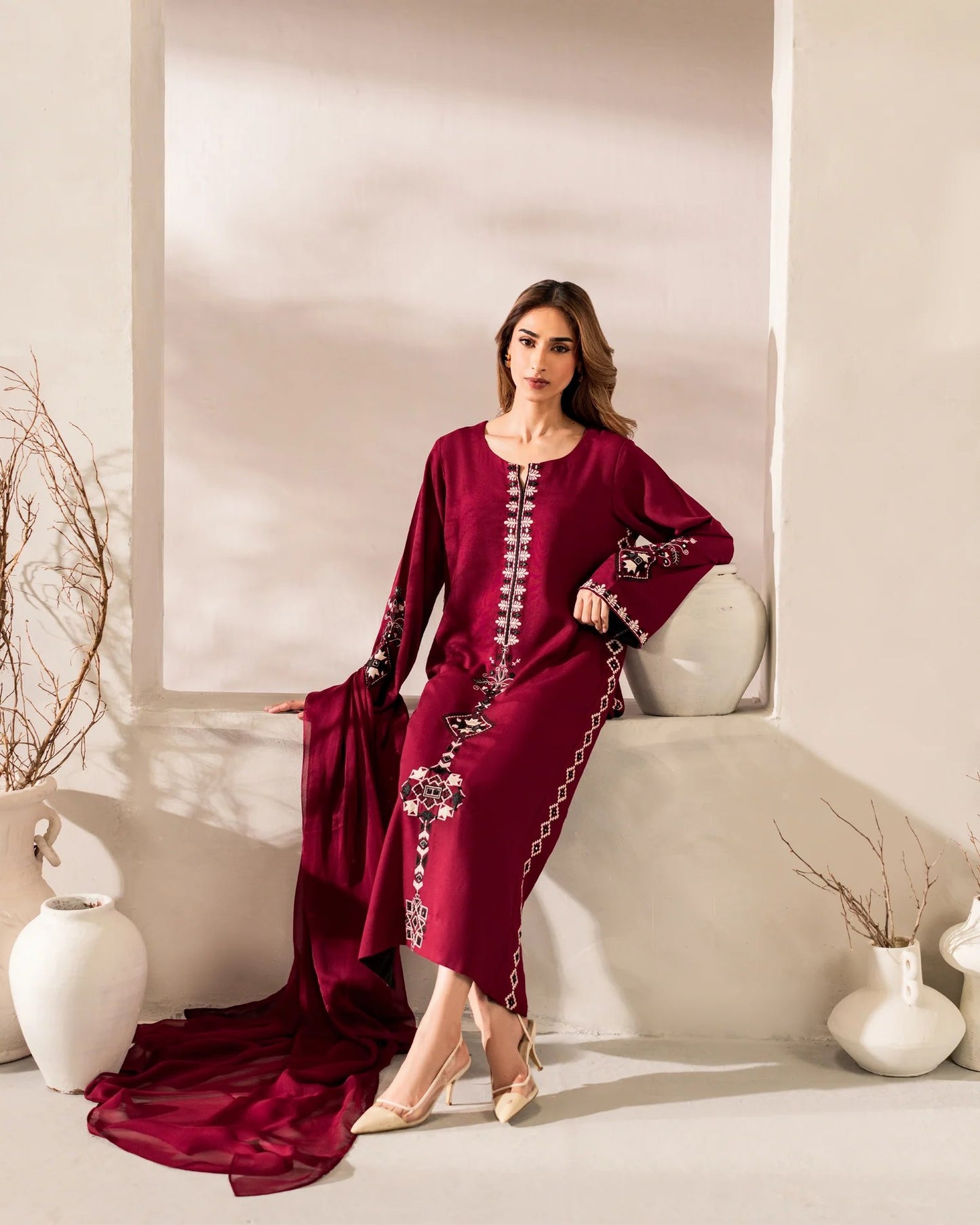 Maroon Muse Kurta Set